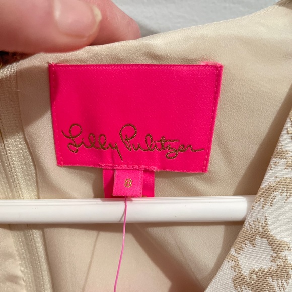 NWT Lilly Pulitzer Calyssa 3/4 Sleeve Leopard Print Dress Size 8 - Picture 9 of 10
